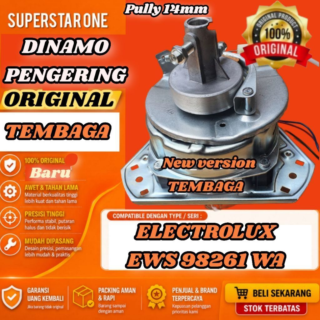 DINAMO PENGERING/MOTOR SPIN MESIN CUCI ELECTROLUX EWS 98261 WA