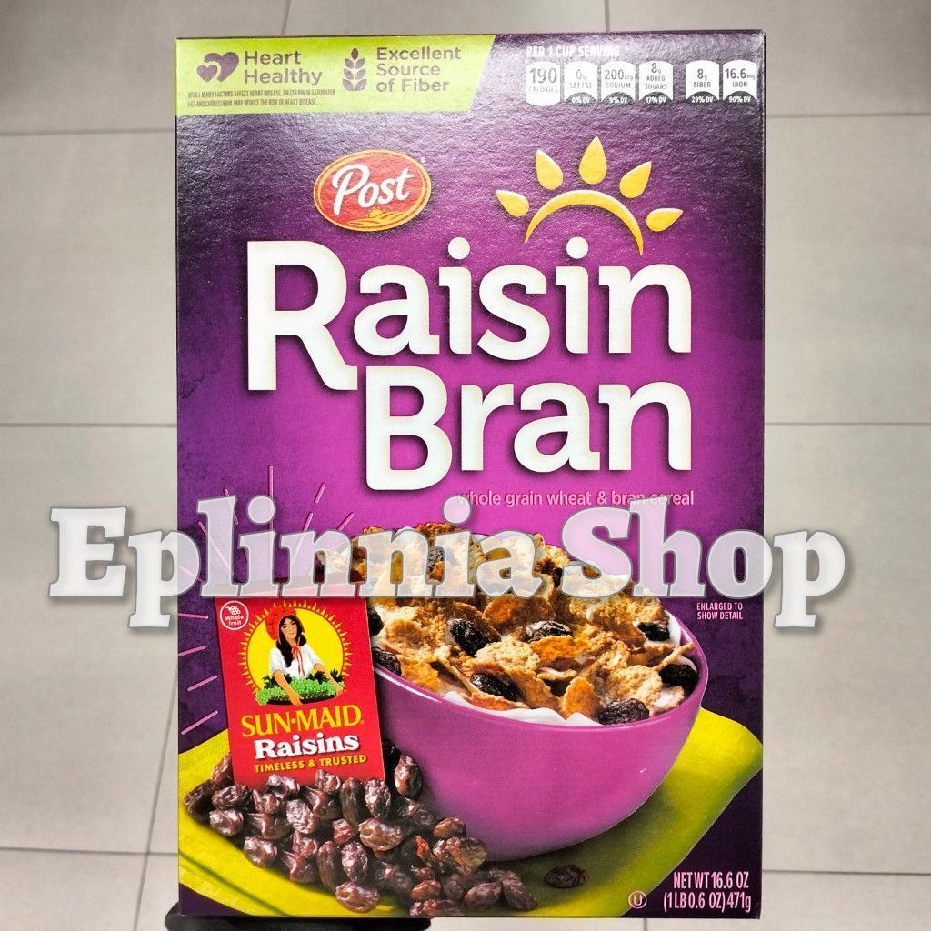 Post Raisin Bran Whole Grain Wheat & Bran Cereal 471 gr - Sereal