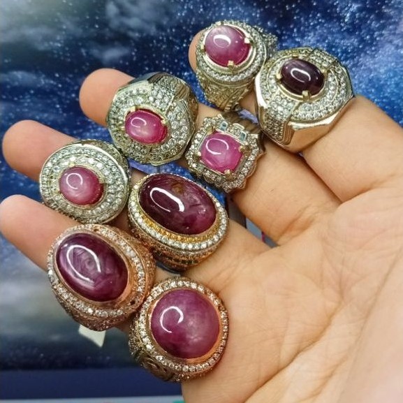 Natural Ruby Mozambique rasa Burma, Ruby serat fatwa, Batu Ruby