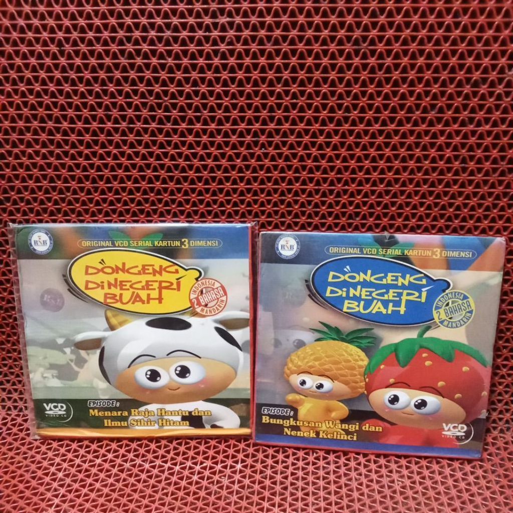VCD DONGENG DI NEGERI BUAH,DIJUAL SATUAN, BEBAS PILIH JUDUL 100% ORIGINAL BARU DAN MASIH SEGEL