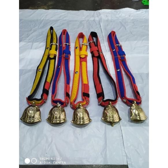 Kalung sapi kecil/pedet + lonceng Aksesoris