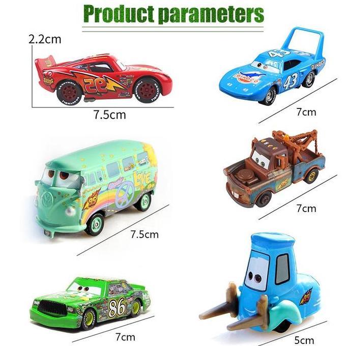 Disney Pixar Cars Mainan Diecast Mini Cars Racers Mcqueen Mater Fillmore Mini Figure Mainan Anak