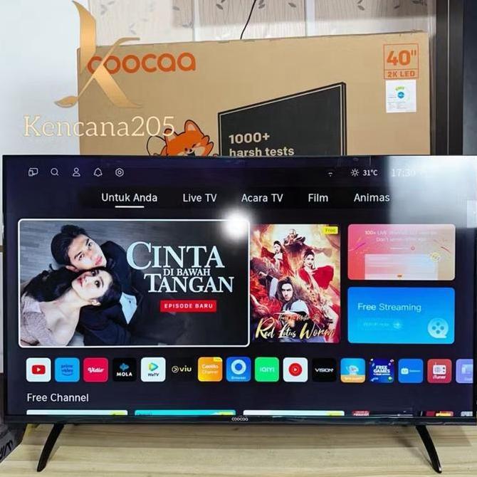 Led Tv Coocaa Cooca Cocaa Coca 40 Inch 40Inch 40S3U 40S3 U Smart Os Coolita Wifi Youtube Digital Dvb