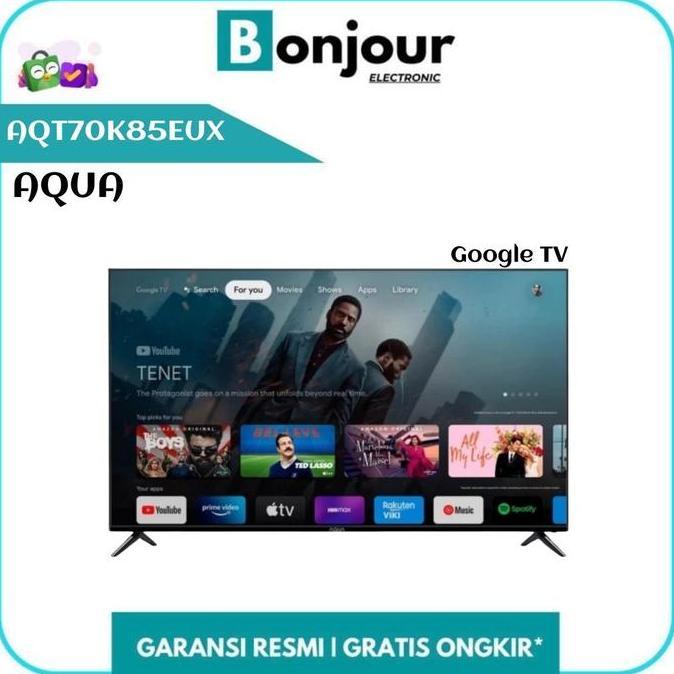 Tv Aqua Aqt70K85Eux Smart Google Tv 70 Inch 4K Uhd Tv Aqua 70K85Eux [Ori]