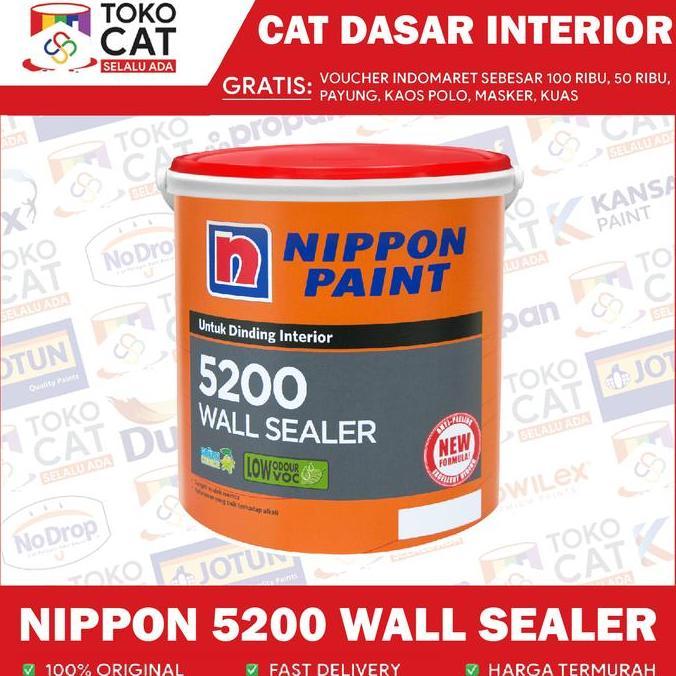 Nippon Paint 5200 Wall Sealer 25 Kg / Cat Dasar Dinding Interior