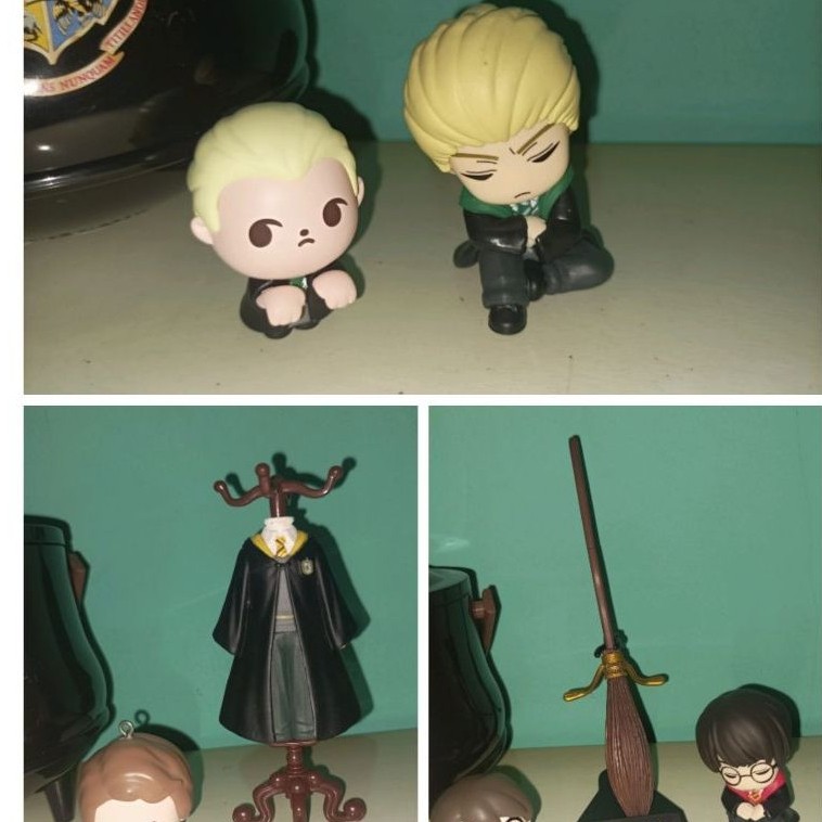 Figure Harry Potter Draco Malfoy Cedric Diggory Gacha Miniso