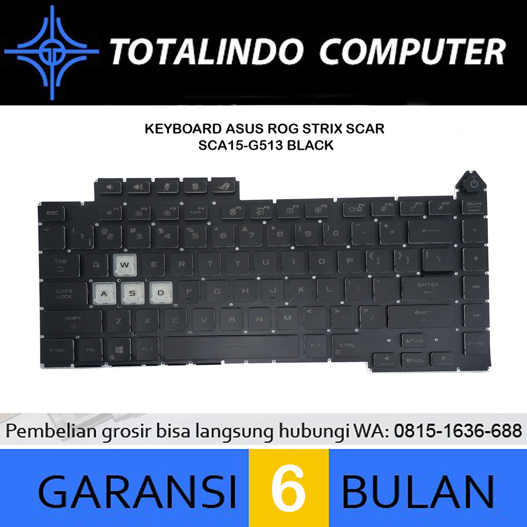 Keyboard Asus Rog Strix Scar sca15-g513 Black