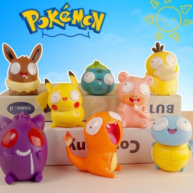 Syfers- Fgcpog Fure Kecil Chibi Lucu Pokemon Gila Pogil Pikachu Crazy Funny Face