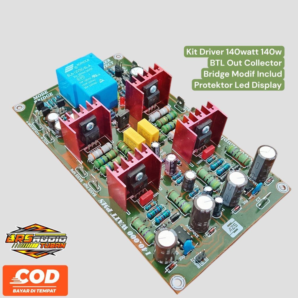 Kit Driver 140watt 140w BTL Out Collector Bridge Modif Includ Protektor Led Display