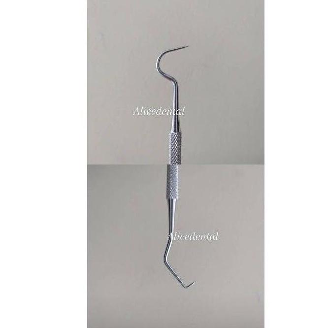 Sonde Halfmoon Double Ended Sonde Berkait Alat Lepas Pasang Ganti Karet Behel Ortho Buka Power O Ali
