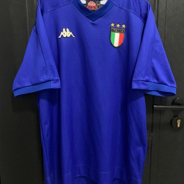 Jersey Original Kappa Timnas Italy 1999 Home Kit