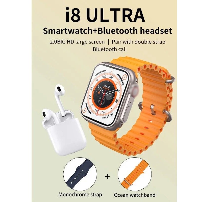 ORI Smartwatch ultra Series 8 Pro SMARTWATCH Ultra NFC Door Access Unlock IWO Bluetooth Call 1.99" W