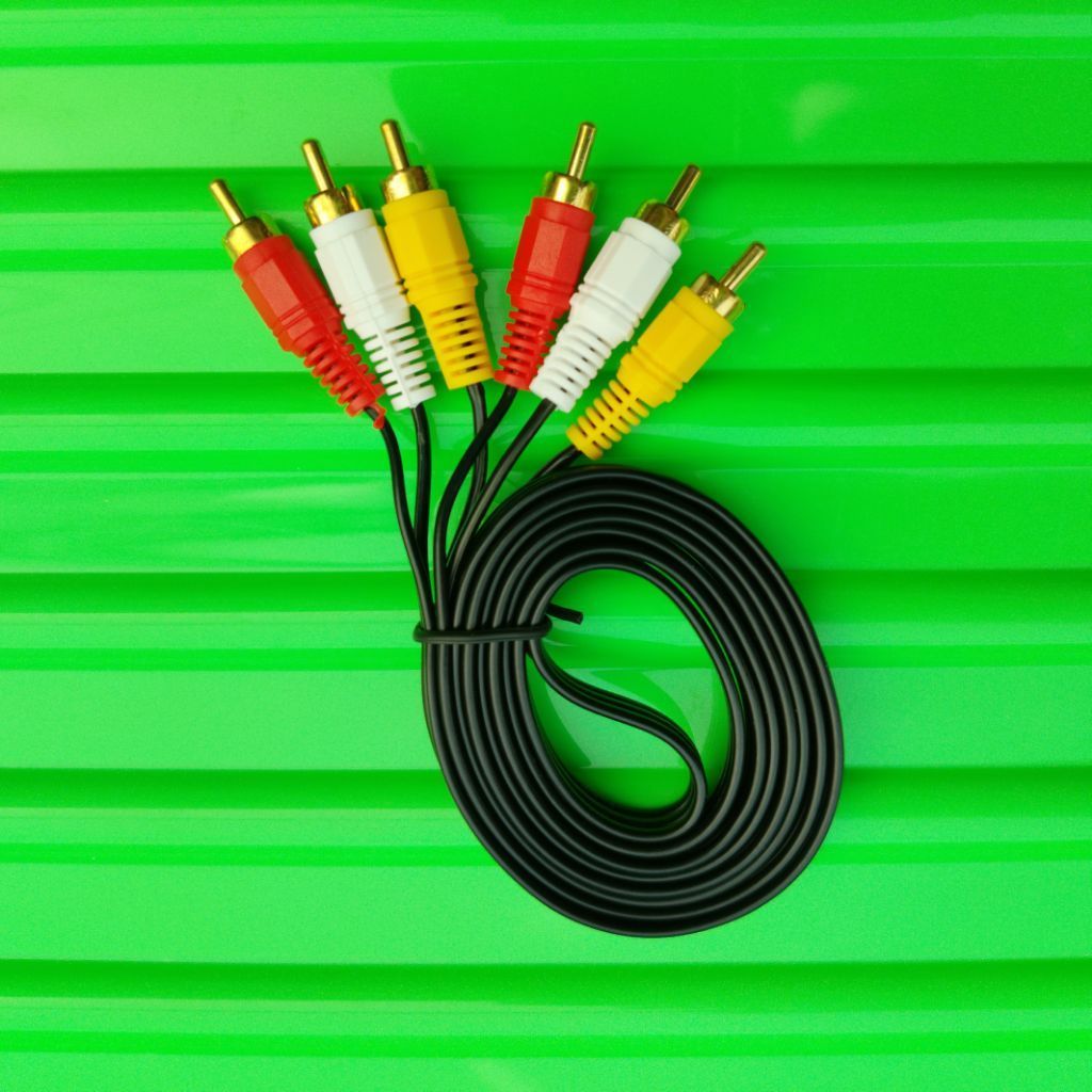 kabel RCA STB venus brio cable rca 3-3 untuk set top box venus brio
