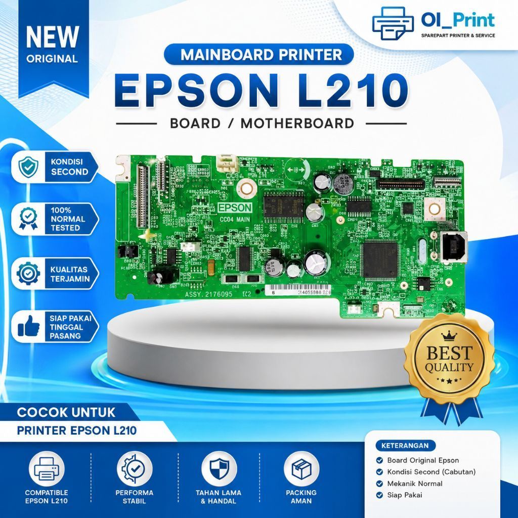 Mainboard Epson L210
MAINBOARD PRINTER EPSON L210 – SECOND / CABUTAN