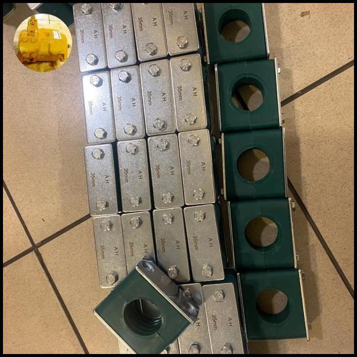 GRATIS ONGKIR KLEM PIPA HIDROLIK 6MM / CLAMP PIPA TUBING 6MM / CLAM PIPA HYDRAULIC 