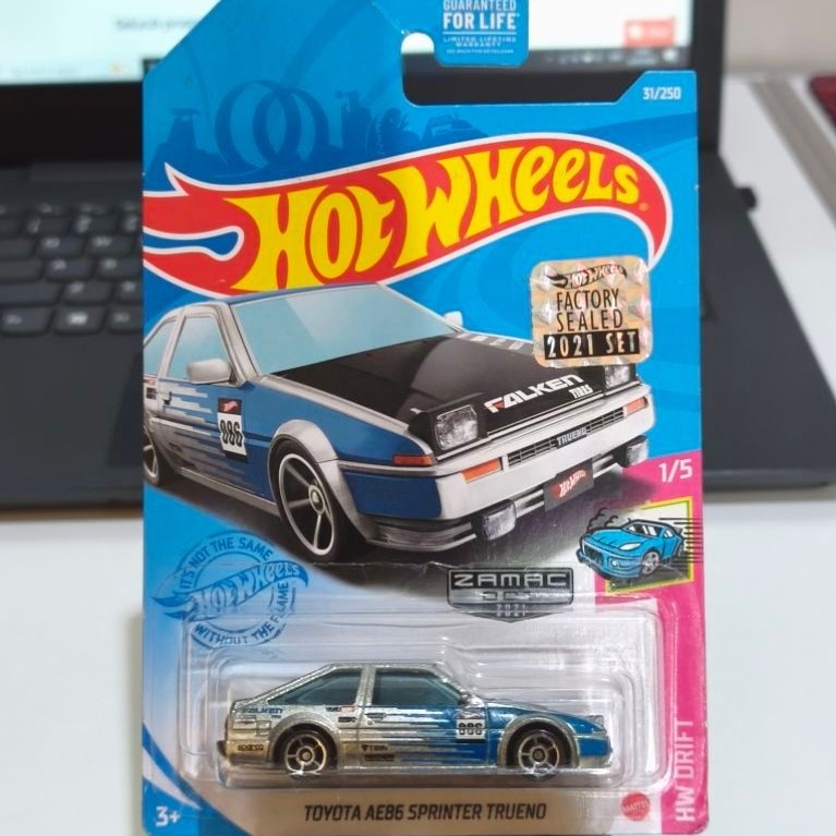 Hot Wheels Toyota AE-86 Trueno Falken Zamac Sealed