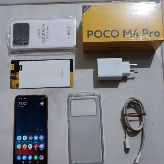 POCO M4 PRO 6/128 Yellow - Fullset No Minus. Android OS 16 (Google Pixel OS) Smooth Siap Pakai