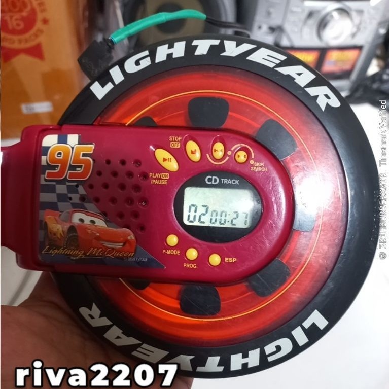 discman disney car - lightning mcqueen - player cd