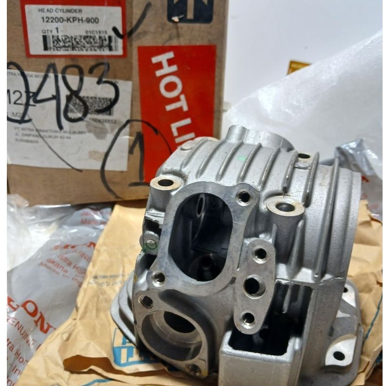 HEAD CYLINDER KARISMA 125 SUPRA X125 LAMA ORIGINAL AHM 12200 KPH 900