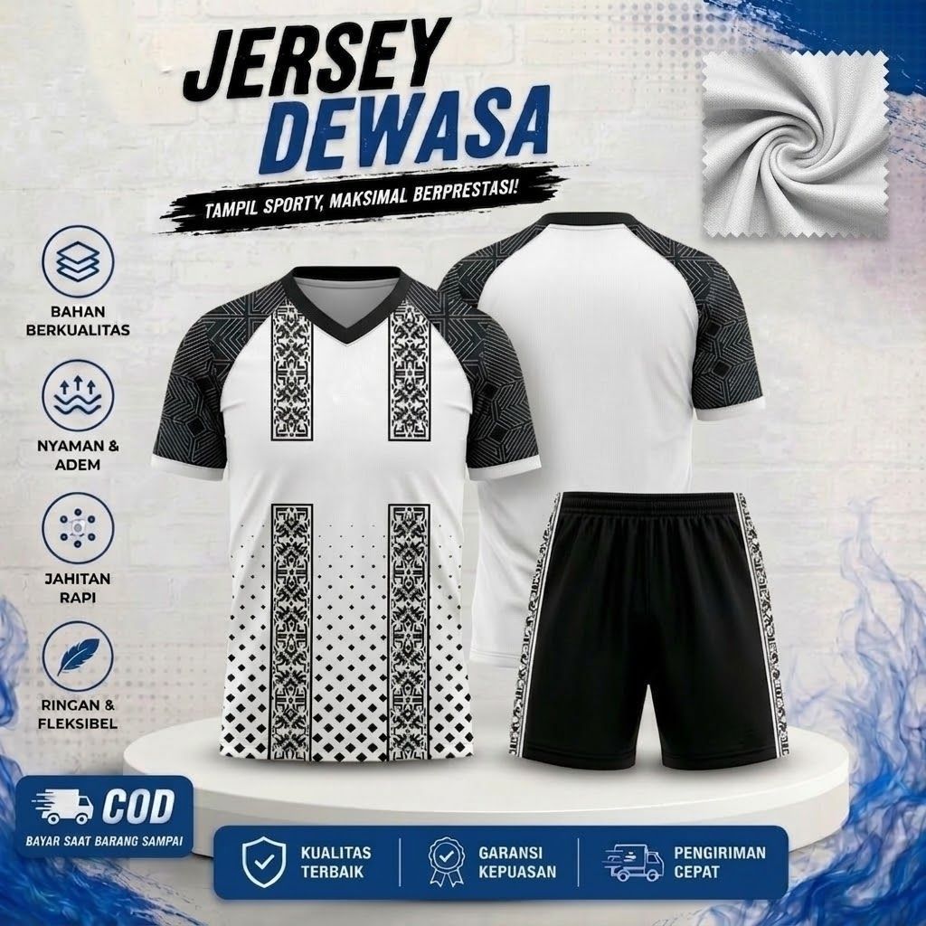 ( FREE ) SABLON NAMA+NOMOR JERSY OLAHRAGA DEWASA JERSY SEPAK BOLA /JERSY FUTSAL /JERSY VOLLY /JERSY 