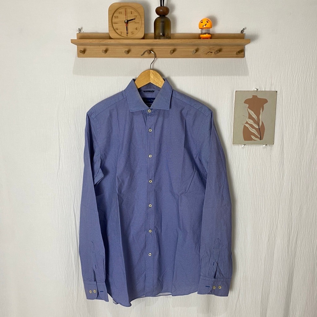 kemeja panjang pria Massimo Dutti original size L