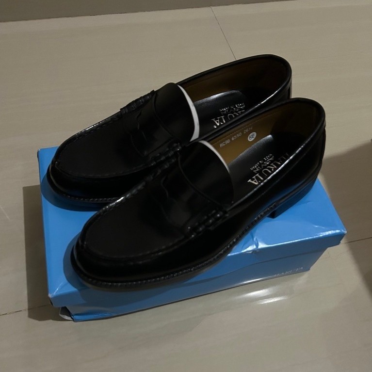 HARUTA ARVIN Black 6550 Loafers NEW
