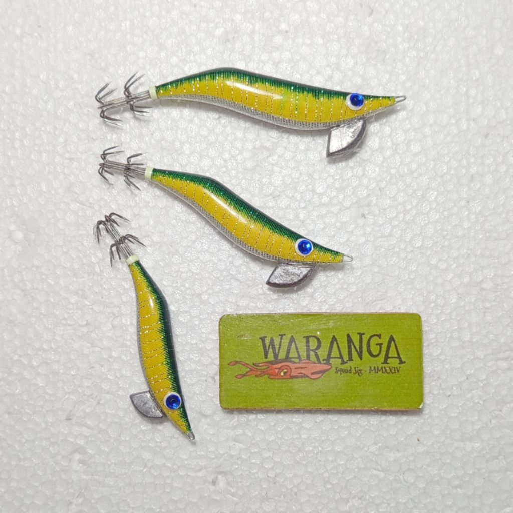 WARANGA Squid jig Egi Capella ( Size: 1.5- 2.0- 2.5) Egi / Handmade LBK / Udang-udang / Umpan Cumi /