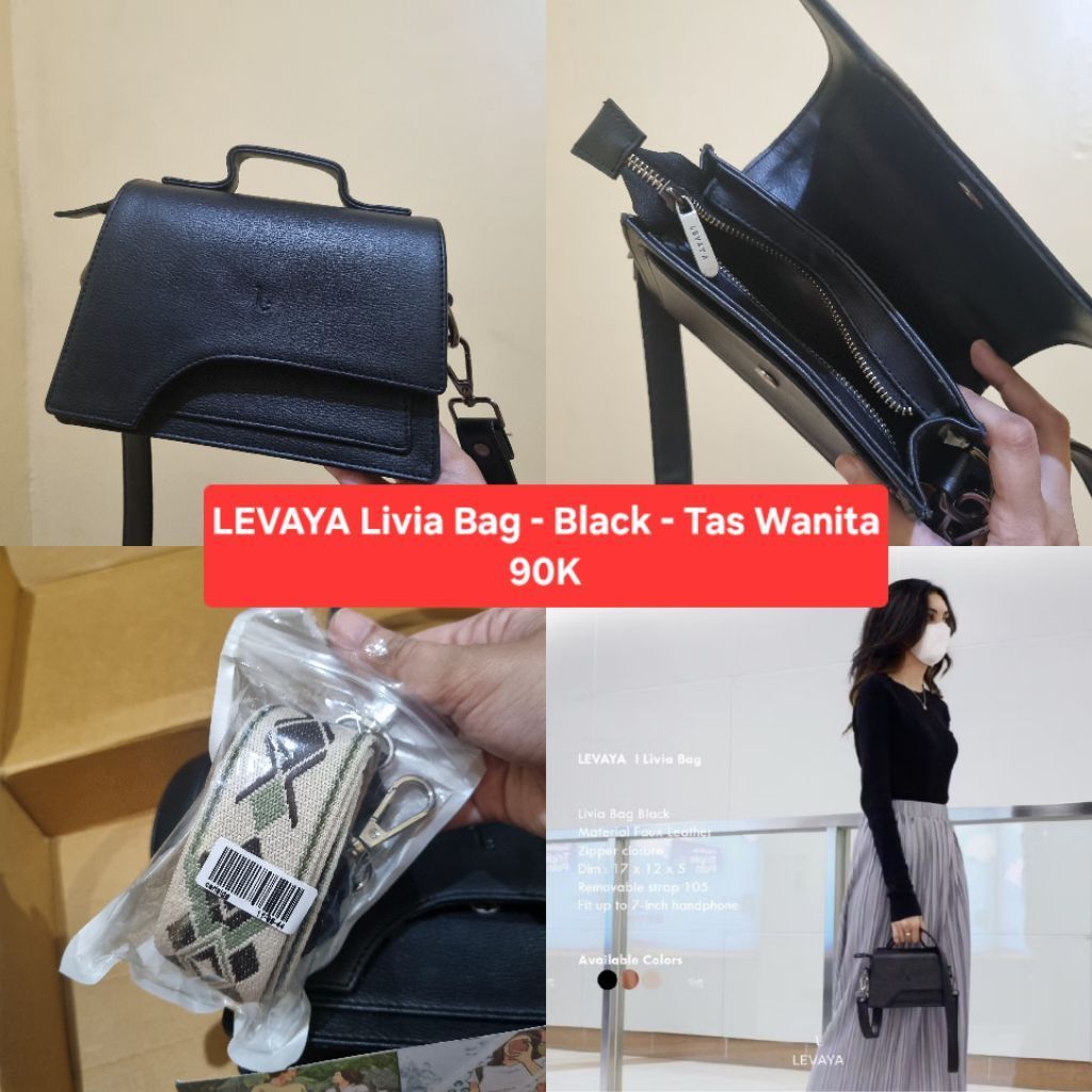 [Preloved] LEVAYA Livia Bag - Black - Tas Wanita