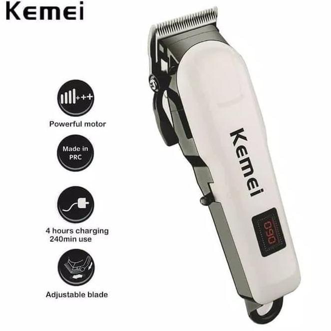 Alat Mesin Cukur Rambut Rechargeable Kemei Km809A Km809A Km 809A