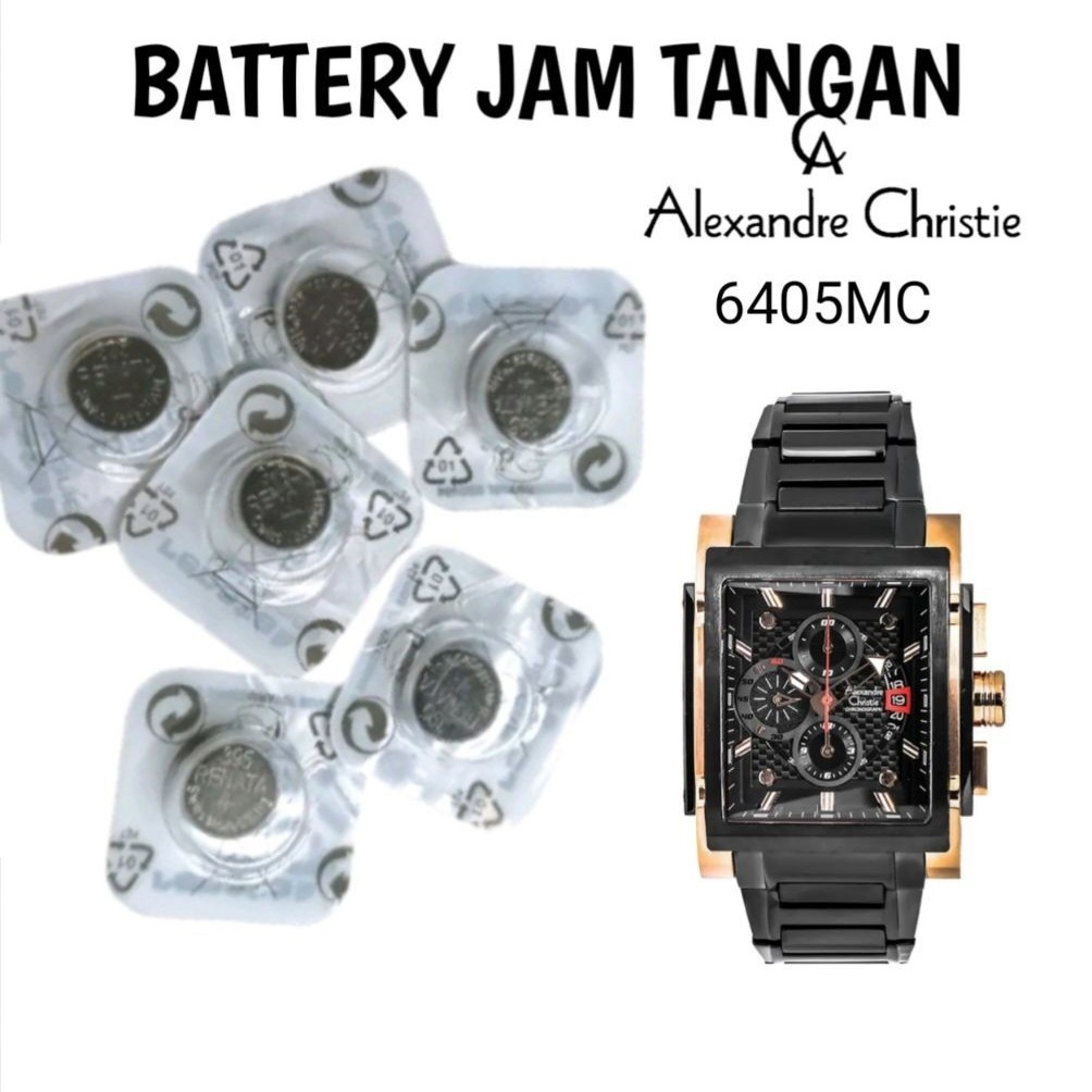 battrai pengganti battrai jam tangan Alexandre Christie type 6405mc