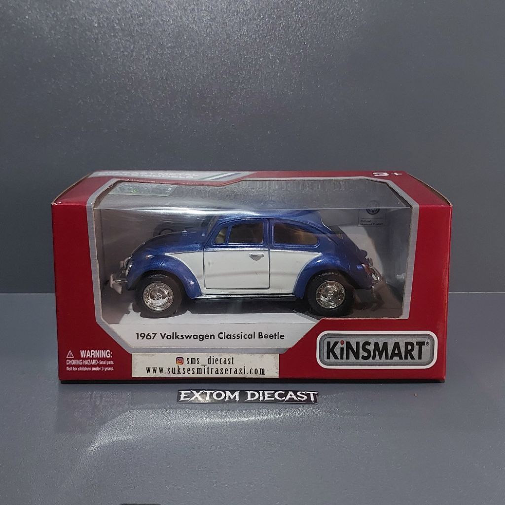 Kinsmart Volkswagen Classical Beetle Blue