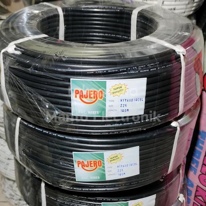 Kabel Listrik Hitam Serabut 2X2,5 100 Meter / Serabut 2X2.5 Pajero