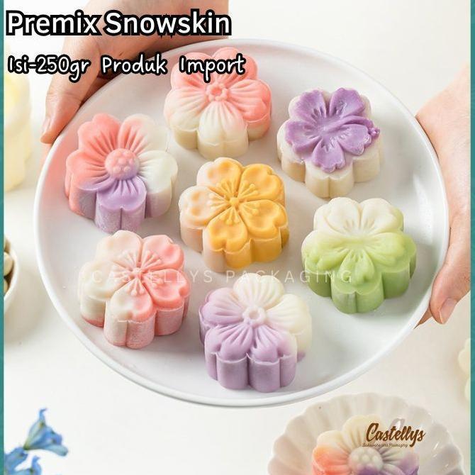 Ready Premix Ready Mix Snowskin Mooncake 300gr Kue Bulan Import Premium