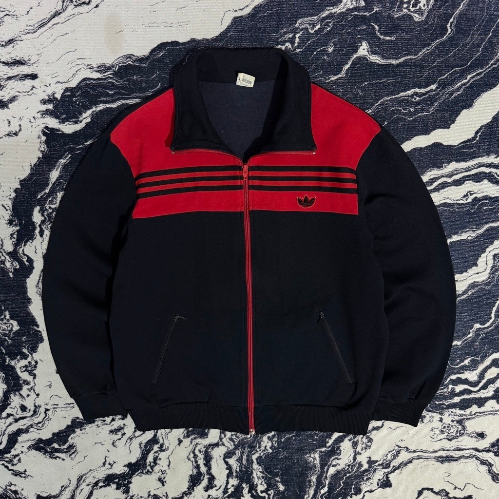 Jacket vintage 80s adidas west germany descente 2tone tracktop size M/L