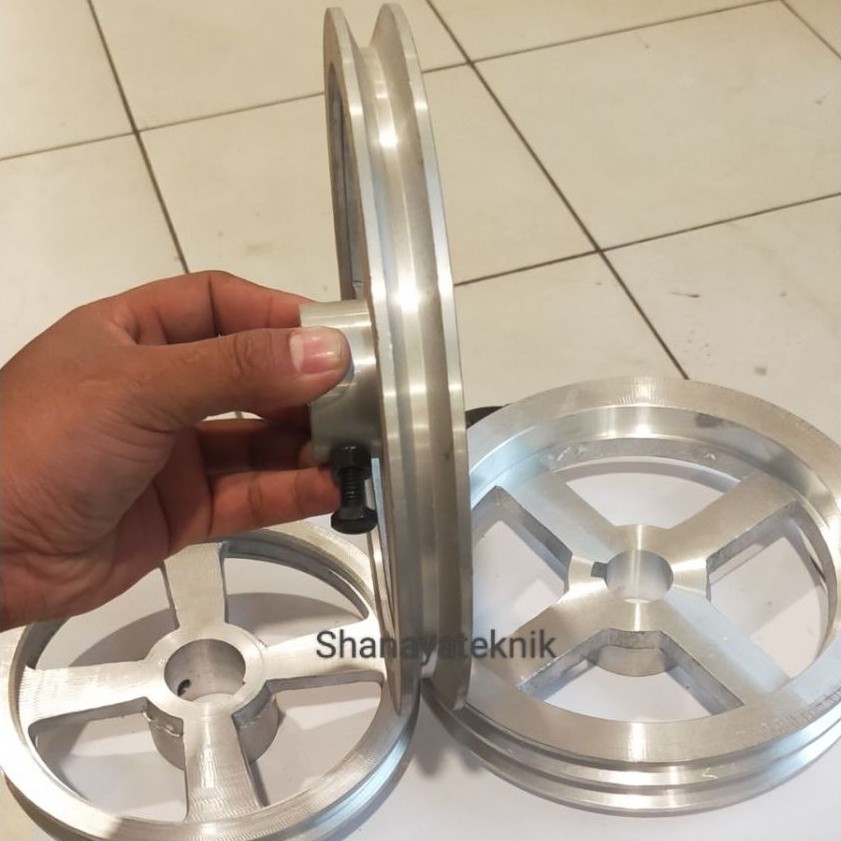 Pully Pulli A1 7" Inch Lubang As 19mm, As 20mm, As 22mm, As 24mm, As 25mm,  As 25,4 /1" inch mm, As 