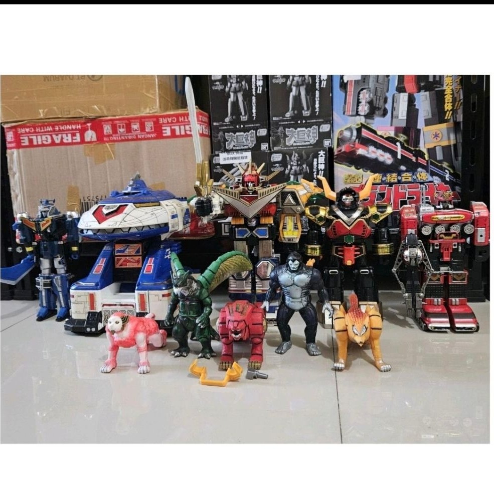 [ori] Part Dx megazord lost galaxy gingaman gingaioh ginga rhino ginga bitus ginga phoenix