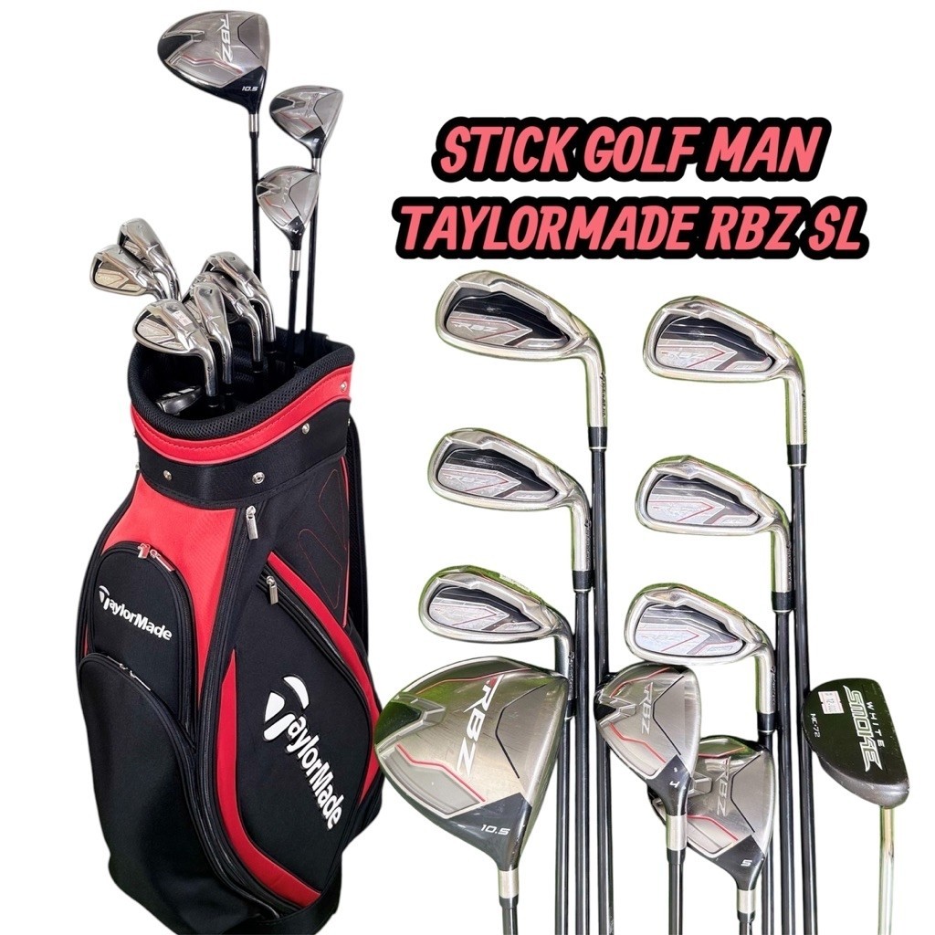 Stick Golf Man Taylormade RBZ SL Bekas Original Fullset Bag Golf