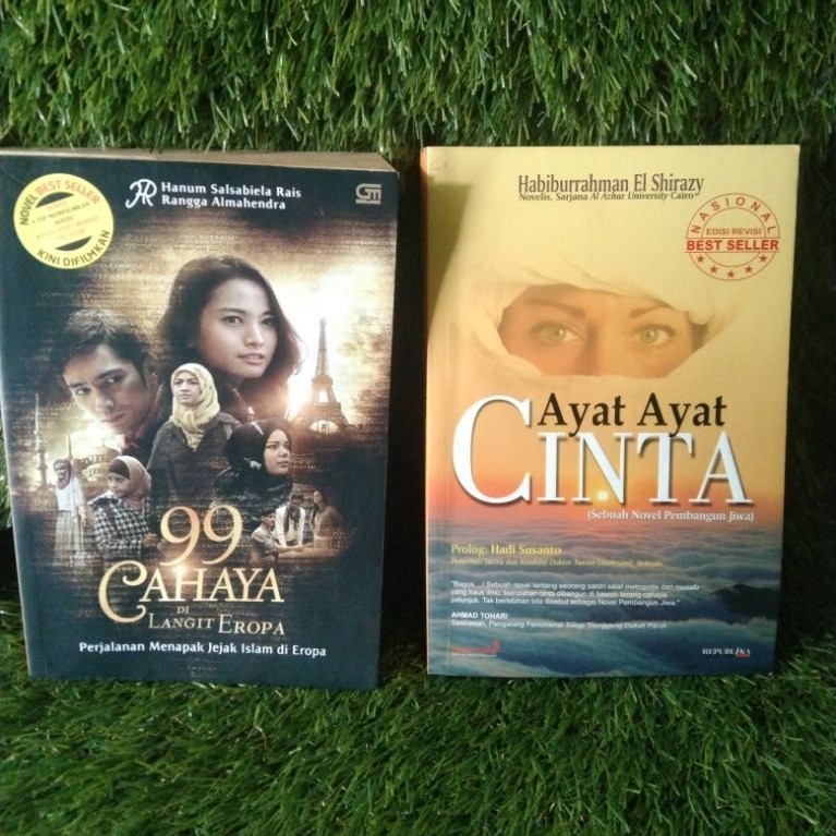 Buku 99 Cahaya di Langit Eropa dan Ayat Ayat Cinta novel romantis Islami