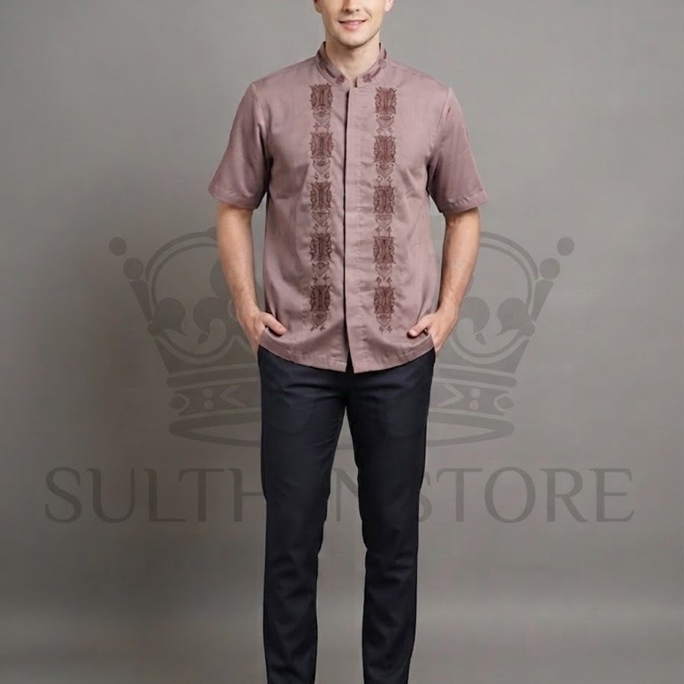 BAJU KOKO PRIA MOTIF ACEH PREMIUM NEW