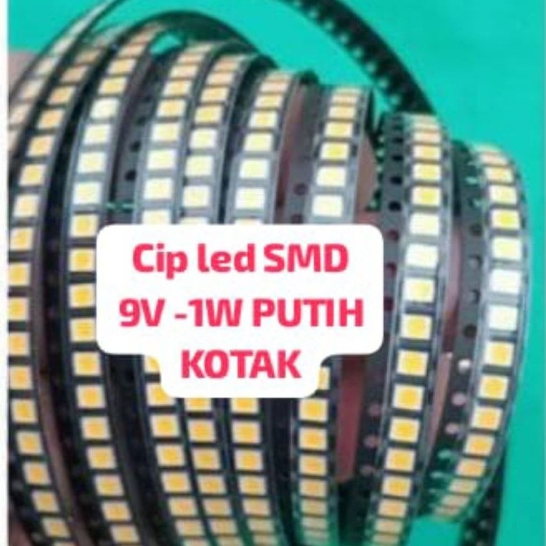 cip led SMD 9v-1w putih kotak