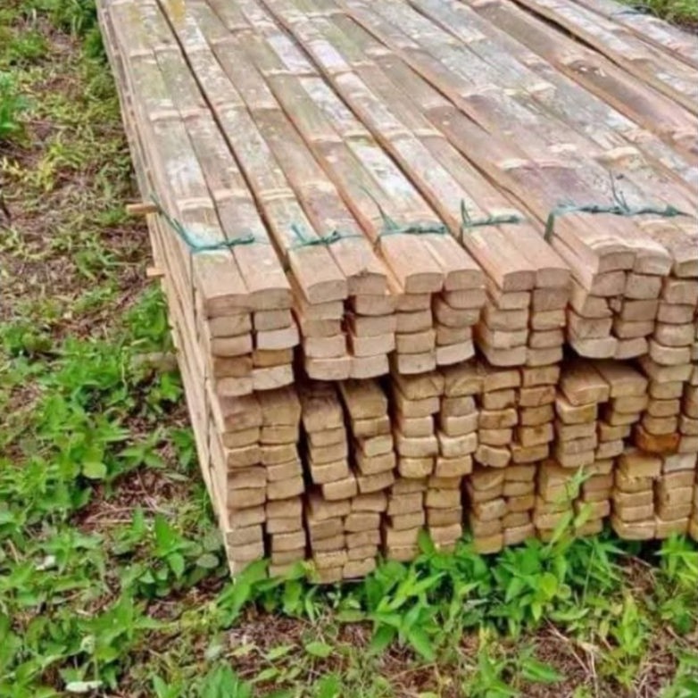 bilah bambu petung kotak tebal Panjang 2 meter lebar 4cm