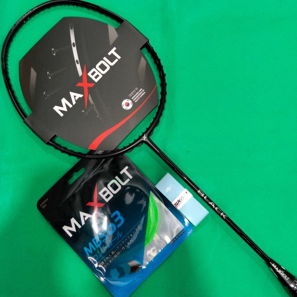 RAKET BADMINTON MAXBOLT BLACK ORIGINAL