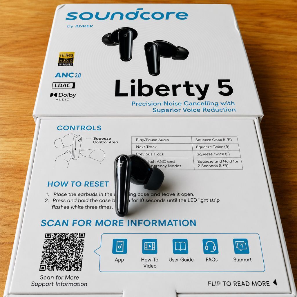 Buds Kanan Soundcore Liberty 5 (ANC 3.0) Baru/New
