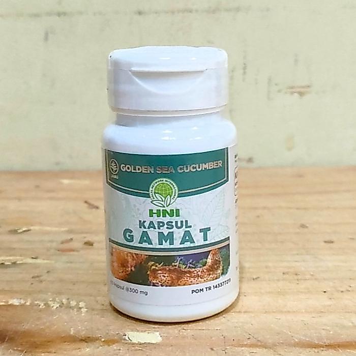 Kapsul Gamat HNI Ekstrak Teripang Emas Isi 60 Kapsul Original BPOM - Gamat HNI
