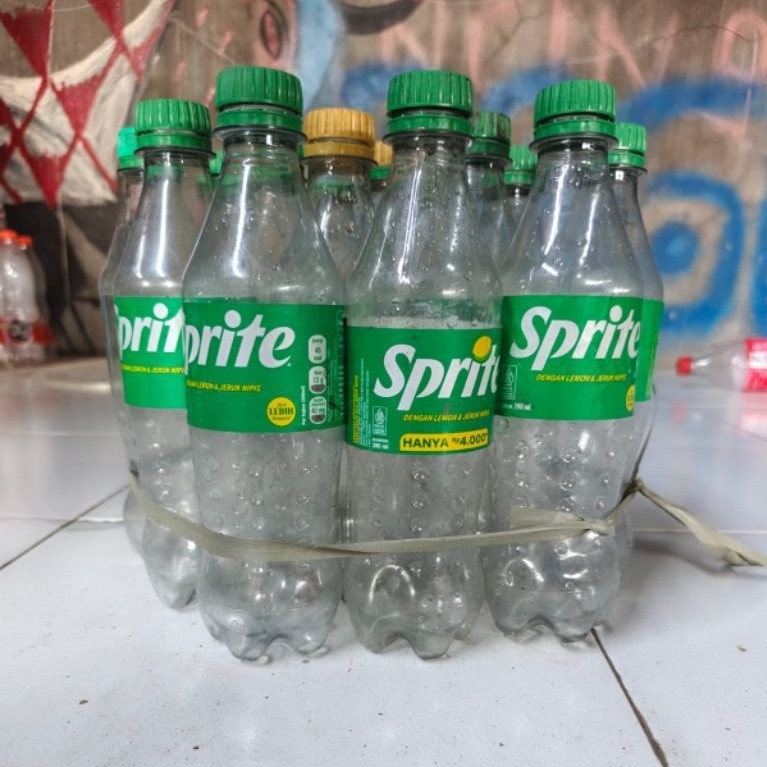 botol sprite bekas/25biji.1000mldan1500ml