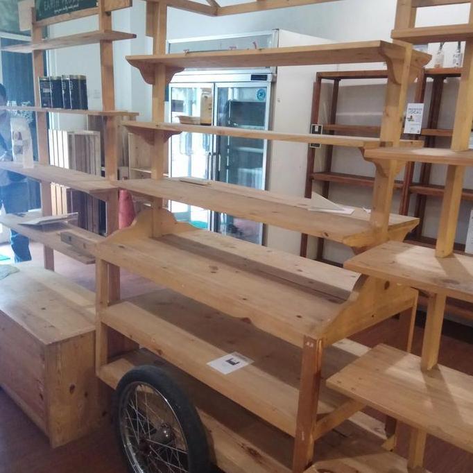 Terlaris Booth Kayu / Gerobak Kayu / Gerobak Kayu Pameran / Booth Kayu Gerobak