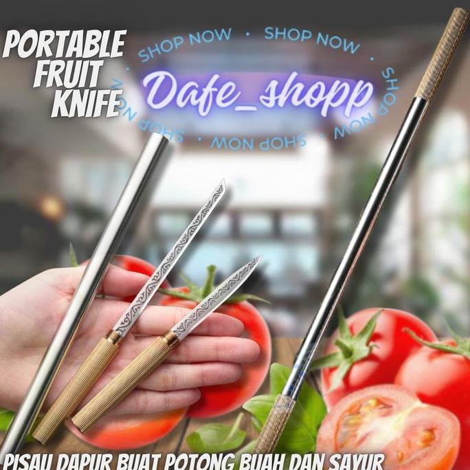 Dafe - Pisau Dapur Buah Kombinasi Desain Terinspirasi Dari Tongkat Ajaib"JinGuBang" Kitchenware