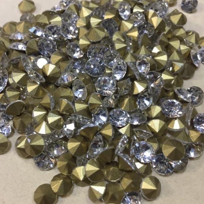 Asfour Ss 16 Rhinestone Permata Gosok Diamond Tempel 10 Gross