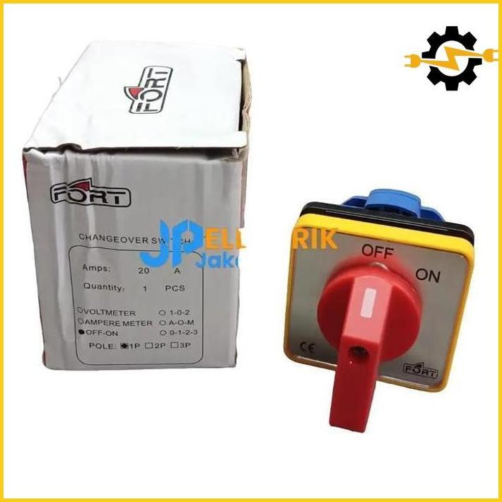 Selector Switch On-Off 1 Pole Fort Selector Switch 2Posisi 1Pole Sa16 Terbaik