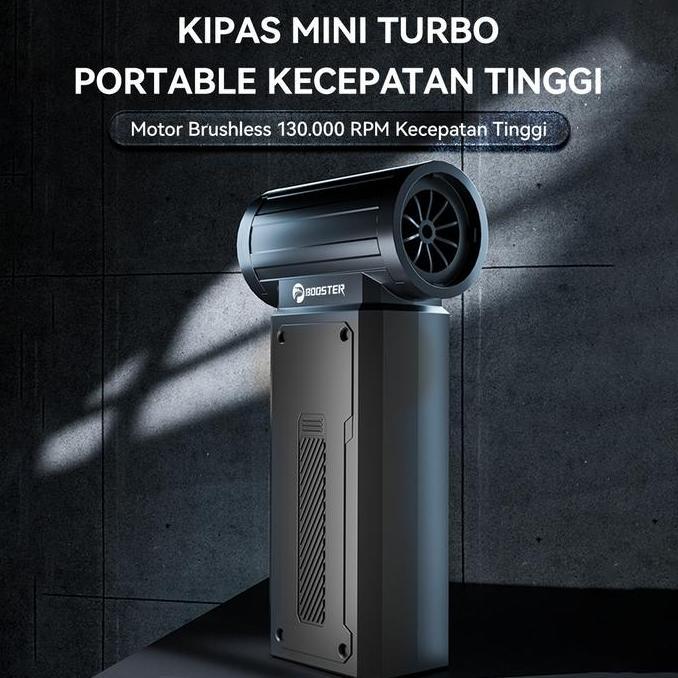Kondangharun - Booster W01 Mini Turbo Jet Fan Usb Rechargeable Turbo Blower Fan, Motor Tanpa Sikat 1